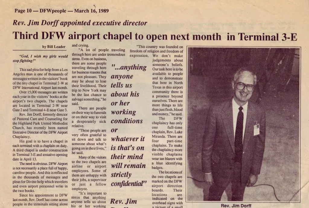 news clipping - third chapel