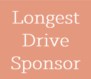 longest drive sponsor white text with light red background
