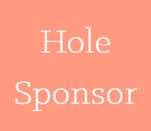 hole sponsor in white with red background